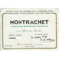 Montrachet domaine de la romanee 2010